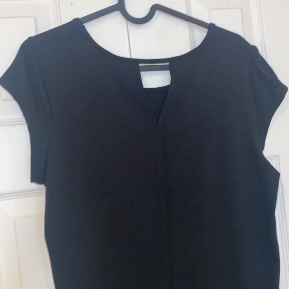 Max Studio black cap sleeves top Sz S - Picture 10 of 12